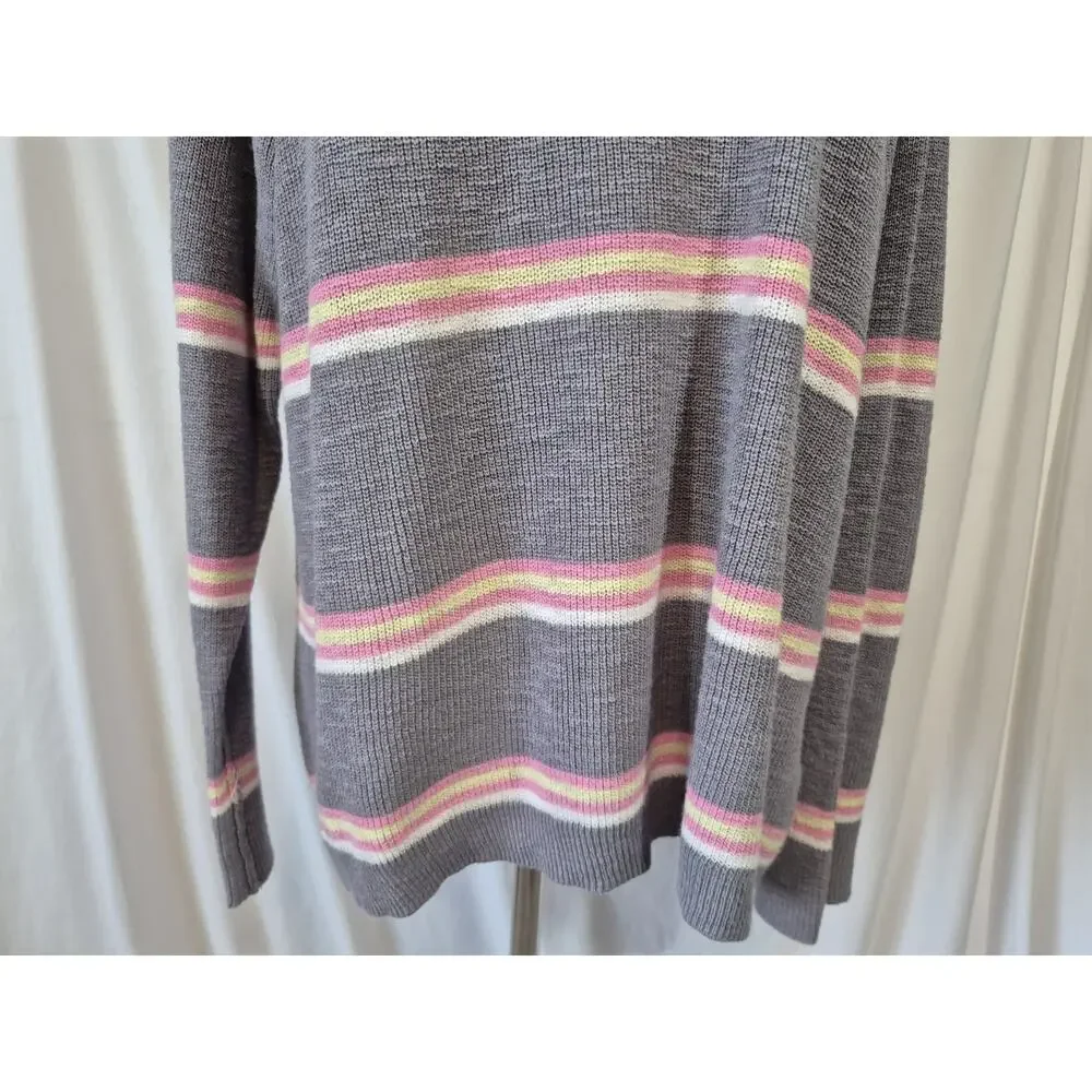 Free People Beach Mariner Striped Cotton Blend Sweater Small - Picture 6 of 12